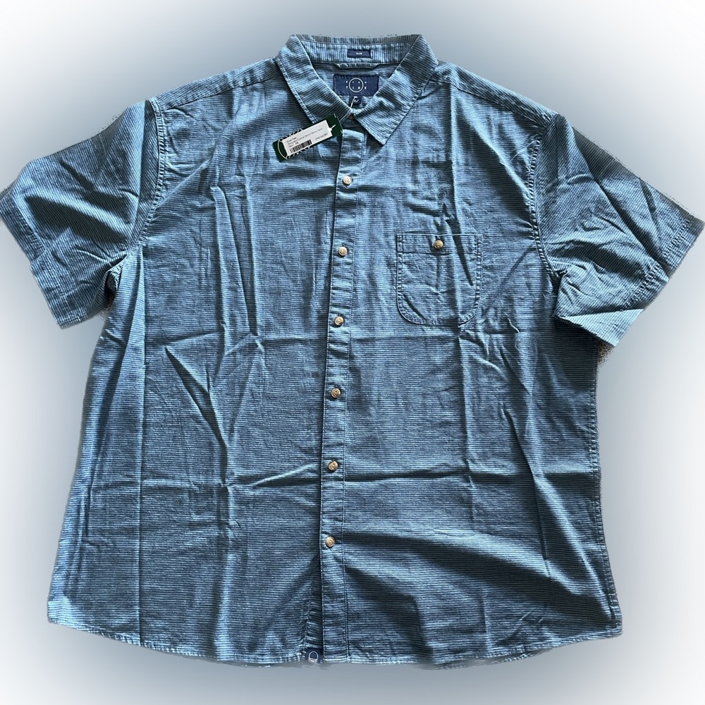 Even Tide recycled cotton short sleeve shirt, 3XL, NWT